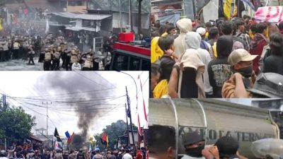 Kepung Kantor Wakil Rakyat, Ribuan Mahasiswa Kota Ternate Caos dengan Aparat, Gas Air Mata Dan Batu Uji Kekuatan
