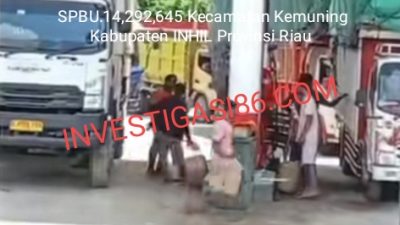Diduga SPBU 14.292.645 Di Kecamatan Kemuning Inhil Suplai BBM Bersubsidi Ke Mafia, Kapolres Inhil Diminta Tindak Tegas Jangan Tutup Mata