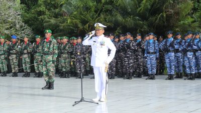 Korem 152/Baabullah Bersama Lanal Ternate dan Lanud Morotai Gelar Ziarah Nasional Sambut HUT ke-80 TNI
