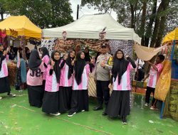 Bhabinkamtibmas Kelurahan Kampung Pelita Dukung Kegiatan Market Day di SMP Al Azhar Batam