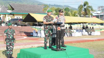 Danrem 152/Baabullah Pimpin Apel Gelar Pasukan Pengamanan Kunjungan Kerja Wakil Presiden RI di Maluku Utara