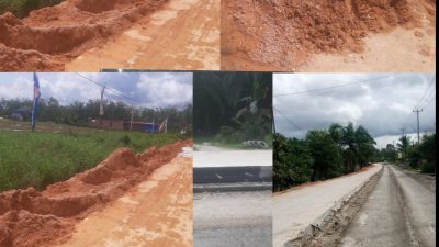 Diminta Dinas PPUR Provinsi Riau Kroscek Kebali Proyek Jalan Rigit Dikalyang diduga Menggunakan Maktrial Di Duga Ilegal