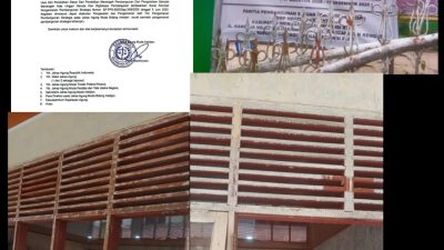 Diminta Kejaksaan Negeri Inhu Awasi/Kroscek Pekerjaan Rehabilitas SMP 1 Negeri Rengat Dengan Sumber Dana APBN Sebesar Rp : 2.056.000.000