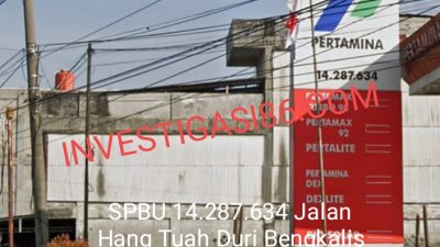 Diduga Mafia BBM Ilegal Ajo Oknum Anggota Polisi Kuasai Dan Kuras Habis BBM Bersubsidi Di SPBU 14.287.634 Jalan Hang Tuah Duri Bengkalis, Kapolres Bengkalis Diminta Tindak Tegas Jangan Tutup Mata