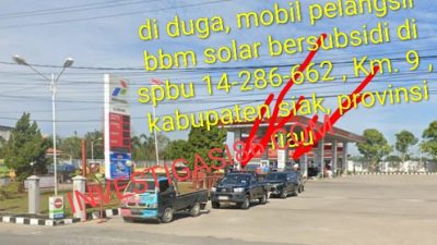 SPBU 14.286.662 di KM 9 Kecamatan Tualang Diduga Suplai BBM Bersubsidi Ke Mafia, Pertamina Dan Kapolres Siak Diminta Tindak Tegas Jangan Tutup Mata