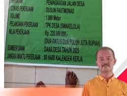 Setelah Disorot Media, Kepala Desa Noeolin Kirim Baliho Proyek Lewat WhatsApp, Bukan di Lokasi Pekerjaan