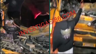 Heboh…!! Satu Unit Mobil Tengki Membawa BBM Oplosan Ilegal Meledak Mengakibatkan Satu Nyawa Melayang, Diduga Milik Ilham Oknum TNI Aktif Di Kampar